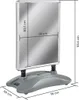 Panneau publicitaire double face A1 avec base lestable - Voir les images du produit 6