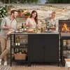 Outdoorset 'Bolognano' Standregal und Schrank Stahl Produktbild-Vorschau 8