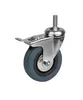 A single caster wheel with a threaded bolt is shown against a white background. Produktbild-Vorschau