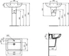 IDEAL STANDARD V302701 Waschtisch Eurovit Plus, 1 Produktbild-Vorschau 2
