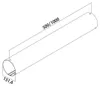 Naber COMPAIR PRIME flow® P-RRO 150 Rura okrągła 1000 mm, Podgląd zdjęcia produktu 11