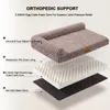 Orthopädisches Hundenest 76x51 cm, waschbarer Bezug, Taupe Productafbeelding-voorbeeld
