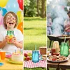 Relaxdays Trinkgläser mit Deckel & Strohhalm, 4er Set, Produktbild-Vorschau 3