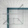 120x76cm 195cm 6mm Nano Glas Glastür Falttür mit Seitenteil Produktbild-Vorschau 3