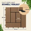 CASARIA WPC Fliesen 30x30 cm 66er Set 6m? Stecksystem Produktbild-Vorschau 2