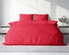 Uni Bettwäsche 200x220 cm rot Bettbezug Doppelbett Produktbild-Vorschau 2
