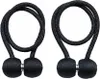 Two black magnetic curtain tie-backs with decorative balls. Náhled obrázku produktu
