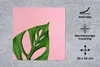 MuchoWow® Mauspad Mousepad Botanisches Blatt auf rosa Produktbild-Vorschau 2