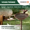 TOPANBIETER 999 Vogeltränke Blatt Vogelbad Gusseisen Produktbild-Vorschau 2