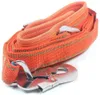 A coiled orange safety strap with a metal clasp. Náhled obrázku produktu