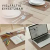 Platzset 6er Set Kunstleder abwaschbar, Wendbares Tischset Produktbild-Vorschau 7