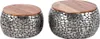 riess-ambiente Lot de 2 tables basses rondes STONE MOSAIC Voir les images du produit 12