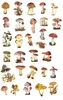 Vintage-Pilze-Aufkleber – Washi-Aufkleber-Set – 60 Produktbild-Vorschau 1