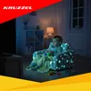 Klappbarer Kinder-Sessel KRUZZEL 2-in-1 Plüsch Faltsofa mit Produktbild-Vorschau 3