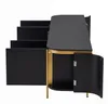TV-meubel, 6 deuren, ribbeldesign, afgeronde hoeken, MDF, Productafbeelding-voorbeeld 11