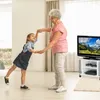 Relaxdays TV Tisch mit Rollen, 2 Fächer, Fernseher Ablage, Produktbild-Vorschau 3