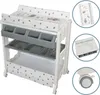 Wickeltisch Baby Wickelkommode mit Badewanne Rollbar 6 Produktbild-Vorschau 2