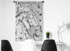 MuchoWow® Wandteppich Wandbehang Wasserfarben - Tiere - Produktbild-Vorschau 4