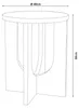 Beistelltisch 'Kysdajore' rund MDF 50 x Ø40 cm Royalblau Produktbild-Vorschau 7