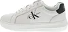A side view of a white Calvin Klein sneaker with black accents. Podgląd zdjęcia produktu