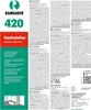 A product label with text and branding for Ramsauer 420 Kachelofen. Produktbild-Vorschau