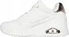 A side view of a white SKECHERS UNO WEDGE-HI STEPS sneaker. Voir les images du produit