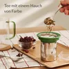 Cosumy Teetasse mit Deckel und Sieb 450ml Grün Produktbild-Vorschau 5