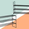 Regał na buty Relaxdays, 4 półki, system modułowy, wymiary: Podgląd zdjęcia produktu 7