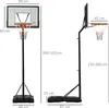 Panier de basket HOMCOM sur roulettes, réglable en hauteur Voir les images du produit 3