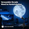 Mond Projektor Nachtlicht, 3 Farben & dimmbar, 360° Produktbild-Vorschau 4