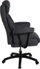 Side view of a dark gray office chair on a white background. Produktbild-Vorschau