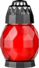 Bolsius Grablaterne Diamond aus Glas rot 178/108 mm Produktbild-Vorschau 3