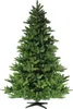 A full shot of a green artificial Christmas tree on a white background. Produktbild-Vorschau