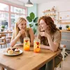 JOIEYOU Verres à boire avec couvercle et paille 550ml Voir les images du produit 7
