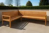 Eckbank Gartenbank Teakholz 255 / 195 x 68 x 95 cm FREETOWN Produktbild-Vorschau 1