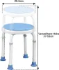 A diagram showing the dimensions of a shower stool. Produktbild-Vorschau