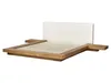 BELIANI Bett Naturfarbene Esche Bouclé u. MDF-Platte mit Produktbild-Vorschau 7