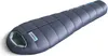 A blue mummy sleeping bag is shown against a white background. Produktbild-Vorschau