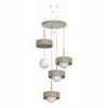 Luxolar – 4světelná závěsná LED lampa, béžovo-šedá, G9, 15 Náhled obrázku produktu 9