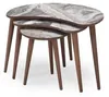 Nierenförmige Couchtische 3 x Set Beistelltische Wohnzimmer Produktbild-Vorschau 2