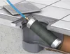 A drain cleaning tool is inserted into a floor drain in a bathroom or basement. Náhled obrázku produktu