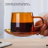 Przezroczysty kubek do kawy 250ML Borokrzemianowy szklany Podgląd zdjęcia produktu 2
