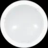A white, round ceiling light with a clear dome cover, shown against a black background. Náhľad obrázku produktu