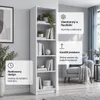 SELO Moderní regál na knihy 50 x 31 x 183 cm – popelavě Náhled obrázku produktu 5