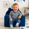 Detské kresielko v tvare medvedíka z velúru a peny Náhľad obrázku produktu 4