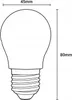 LUMILED E27 LED žiarovka P45 7 W (náhrada za 60 W žiarovku) Náhľad obrázku produktu 7