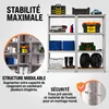MONZANA® Regál na ťažké bremená 160x90x40 cm, nosnosť 700 Náhľad obrázku produktu 11
