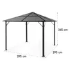 Blumfeldt Pavillon 3x3m, Rostfreier Aluminium-Pavillon mit Produktbild-Vorschau 9