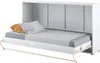 Schrankbett 90 x 200 Horizontal CP-06 Weiß Matt LENART Produktbild-Vorschau 1