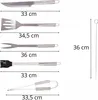 Accessori Barbecue Set Di Posate 9In1 +Etui Bbq Acciaio Anteprima dell’immagine prodotto 2